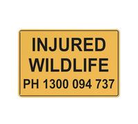 Injured Wildlife New South Wales Sign Safe Sign, Signs Outdoor, 12 X 8 In, Sign For Home, Business, Driveway Alert