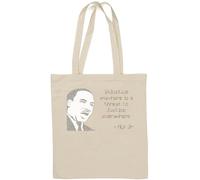 Injustice Anywhere Is A Threat To Justice Everywhere Natural Cotton Tote Bag White
