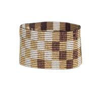 INK + ALLOY Beaded Cuff Bracelets for Women, Brooklyn Luxe Seed Bead Stretch Boho Bracelet, Handmade Jewelry for the Modern Bohemian, 1.5-Inch Width, One Size, Glass, no gemstone