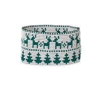 INK + ALLOY Beaded Cuff Bracelets for Women, Brooklyn Luxe Seed Bead Stretch Boho Bracelet, Handmade Jewelry for the Modern Bohemian, 1.5-Inch Width, One Size, Glass, no gemstone