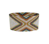 INK + ALLOY Beaded Cuff Bracelets for Women, Brooklyn Luxe Seed Bead Stretch Boho Bracelet, Handmade Jewelry for the Modern Bohemian, 1.5-Inch Width, One Size, Glass, no gemstone