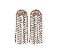 INK+ALLOY Rhinestone Earrings for Women Dangling, Clara Waterfall Rainbow Boho Long Crystal Statement Earrings, Handmade Jewelry for the Modern Bohemian, 2.42-Inch Length, L, Glass, No Gemstone