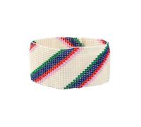 INK + ALLOY Women's Beaded Boho Bracelet Penelope Wide Stretch Seed Bead Cuff Bracelet Handmade Jewelry for the Modern Bohemian (Classic)