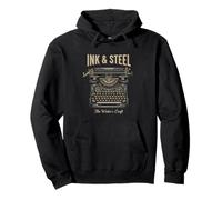 Ink And Steel The Writers Craft Vintage Typewriter Pullover Hoodie