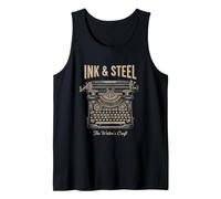Ink and Steel The Writers Craft Vintage Typewriter Tank Top