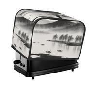 Ink and wash painting scenery Toaster Cover 2 Slice, Waterproof Bread Machine Covers with Pockets Universal Size Kitchen Small Appliance Cover with Handle, Dust and Fingerprint Protection