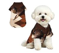 Ink Bottle L Pet Hawaiian Shirt for Small Dogs-Cute Summer Beach Outfit for Puppy, Soft Breathable Cat Clothes with Buttons