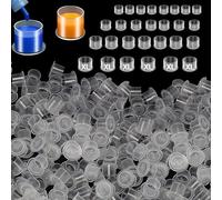 Ink Caps Cups, Urknall 1000pcs Ink Caps with Base #17mm Large Tattoo Ink Cups Tattoo Caps for Ink Tattoo Ink Cups Pigment Cups Tattoo Plastic Cap(#17MM)