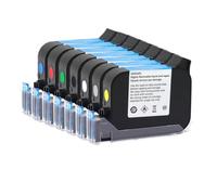 Ink Cartridge 2588+ 2588+(M) for 2588 JS10 JS12M Handheld Printer | Eco Solvent ink, 42ML, 600DPI, 12.7mm inkjet coder, no encryption(2588--Black)