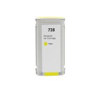 Ink Cartridge 728 .Compatible With HP DesignJet T830 T730 F9J67A F9J66A F9J65A.Printer(130ml Yellow)