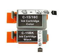 Ink Cartridge BCI15 BK/C BCI-16 BCI16 Compatible With Canon I70 I80 SELPHY DS700 DS810 IP90 Mini220 Printer(One set 2PCS)