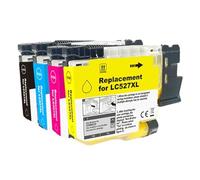 Ink Cartridge,Compatible For Brother LC527 LC527XL For Brother MFC-J4350DW MFC-J4550DW Printer Ink Cartridge(1SET LC527XL(4PCS))