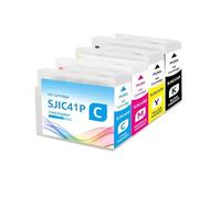 Ink Cartridge, Compatible For EPSON, SJIC41P CW-C4000e | 41P series, label printing, compact format, simple handling(NA.SJIC41P--4Color)