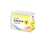 Ink Cartridge, Compatible For EPSON, SJIC41P CW-C4000e | 41P series, label printing, compact format, simple handling(NA.SJIC41P--Y)