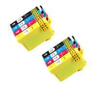 Ink Cartridge, Compatible with Brother, LC12 LC17 LC40 LC71 | LC73 LC75 LC400 LC1220 LC1240 LC1280 MFC-J6910CD J6710CD J840N J280(2SET(8PC))