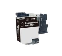 Ink Cartridge, Compatible with Brother, LC521 DCP J1260 J1310DW | J1360DW J1460DW 1260 1310 1360 1460 printer, full ink, chip installed(LC521 BK 1PC)