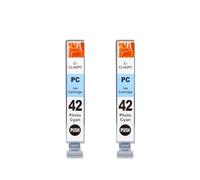 Ink Cartridge, Compatible With Canon, Pro-100 Pro-100S CLI-42 | BK LGY GY C M Y PC PM ink cartridge for printer(2 PCS CLI42-PC)
