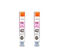 Ink Cartridge, Compatible With Canon, Pro-100 Pro-100S CLI-42 | BK LGY GY C M Y PC PM ink cartridge for printer(2 PCS CLI42-PM)