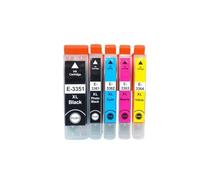 Ink Cartridge, Compatible with EPSON, 20PK 33XL T3351 T3361 | XP 530 540 630 640 635 645 830 900, Black Photo Black Cyan Magenta Yellow(1set 5PK)