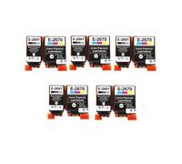 Ink Cartridge Compatible With Epson T2661 T2670 266 T266 267 T267 Premium Color WorkForce WF-100W WF-110W Printer(5BK 5C)