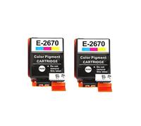 Ink Cartridge Compatible With Epson T2661 T2670 266 T266 267 T267 Premium Color WorkForce WF-100W WF-110W Printer(2C)