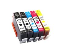 Ink Cartridge, Compatible with HP, 178 XL 178XL HP178 B109 | B110 B210 C309 C310 C410 D5463 D5460 D5468 5510 5515 6510 7510, 364XL, BK PBK C M Y(1SET(5PC))