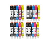 Ink Cartridge, Compatible with HP, 364XL 364 XL 5510 | 5515 6510 B010a B109a B209a 3070A, dye ink, with chip, printer cartridge(4 SET 20PCS)