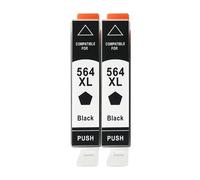 Ink Cartridge, Compatible with HP, 564XL 546XL D5445 D5460 | D5463 D5468 C5324 C5370 C5373 C309a, CB316 CB317 CB318 CB319, with chip(Black 2Pcs)