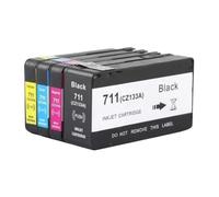 Ink Cartridge, Compatible with HP, 711 711XL T120 T520 | CZ133A CZ130A CZ131A CZ132A, DesignJet T530 T130(711XL-3set)