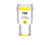 Ink Cartridge, Compatible with HP, 728 for T730 T830 | Black Cyan Magenta Yellow, 300ml and 130ml, for large format printing(1 PCS 728-Y 300ML)