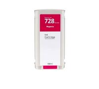 Ink Cartridge, Compatible with HP, 728 for T730 T830 | Black Cyan Magenta Yellow, 300ml and 130ml, for large format printing(1 PCS 728-M 130ML)