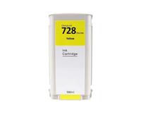 Ink Cartridge, Compatible with HP, 728 for T730 T830 | Black Cyan Magenta Yellow, 300ml and 130ml, for large format printing(1 PCS 728-Y 130ML)