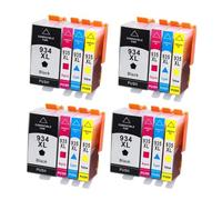 Ink Cartridge, Compatible with HP, 934XL 935XL 934 935 | XL, HP934, Officejet Pro 6812 6830 6815 6835 6230 6820 6220, black cyan magenta yellow, with chip(4set 16pcs)