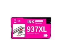 Ink Cartridge, Compatible with HP, 937 937e 937XL | 9100 9110 9120 9130 9125 9720 9730, Black 76ML, Color 27.5ML(1PC Magenta)