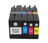 Ink Cartridge CZ130A CZ131A CZ132A CZ133A Compatible With HP 711 711XL DesignJet T120 T520 Printer(CMYK one set)