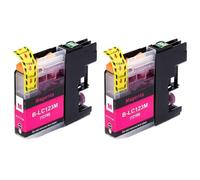 Ink Cartridge LC123 For MFC-J4510DW MFC-J4610DW MFC-J4410DW MFC-J4710DW Printers Works With LC121 Cartridge 2Pcs(Magenta)