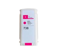 Ink Cartridge Tank 498N8A 676M6A 676M7A 676M8A 130ML With Pigment Ink Compatible With HP Designjet T738 T850 T950 Printer(Magenta)
