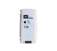 Ink Cartridge Tank 498N8A 676M6A 676M7A 676M8A 130ML With Pigment Ink Compatible With HP Designjet T738 T850 T950 Printer(Black)