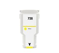 Ink Cartridge with Chip, Compatible with HP, T730 T830 728 728XL | DesignJet plotter cartridge, 300ML/PC, MBK C M Y(1PC-728-Y)