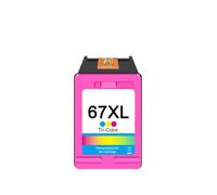 Ink Cartridges Replacement For 67 67XL Works With DeskJet 2700 2700e 2755e 2755 4155e 4155 Printers(Tri-Color)