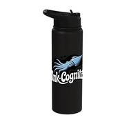 Ink Cognito Funny Squid Humor Marine Life Stainless Steel Insulated Water Bottle
