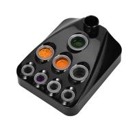 Ink Cup Holder for Tattoo Tools - Portable Pigment Cup Rack with Pen Stand, Durable Plastic, Compact Design