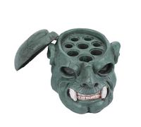 Ink Cup Holder - Tatoo Ink Cup Holder, Skull Shape Pigment Cap Holders | Pigment Cap Holder Stand 8 Holes Hard Skull Resin Tatto Ink Cap Cup Holder Stand for Tatoo Supplies Permanent Makeup Tatto