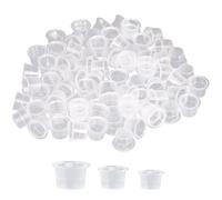 Ink Cups Tattoo, 300Pcs Tattoo Cups 3 Sizes Ink Caps Pigment Cap Makeup Container Cap Supplies