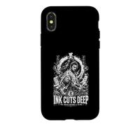 Ink Cuts Deep The Brush Becomes A Blade Samurai Case for iPhone X/XS