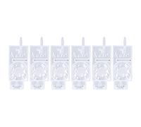 Ink Damper Replacement, PP Printer Ink Damper for XP600 Printer, for Solvent, Water Based, Dye, Pigment, In Line Interface, 4 X 3mm Tube, Protect Print Head (White)