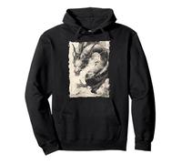 Ink Dragon Asian Art Mythical Beast Pullover Hoodie