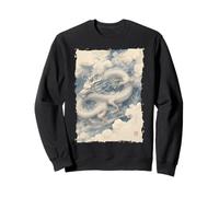 Ink Dragon Asian Art Mythical Beast Sweatshirt
