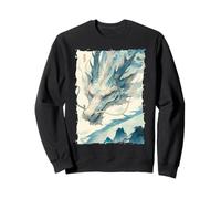 Ink Dragon Asian Art Mythical Beast Sweatshirt