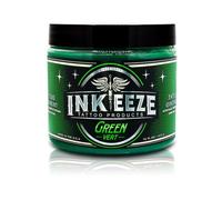 INK-EEZE Green Glide Tattoo Ointment, For Artists and Aftercare - Vegan - Cruelty Free - full with Vitamin A, C & E - 16oz Jar